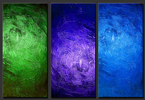 Abstract Painting "The Power of Positive Thinking" by Dora Woodrum