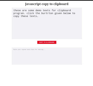 Design Copy to Clipboard using JavaScript | Copy to Clipboard JavaScript