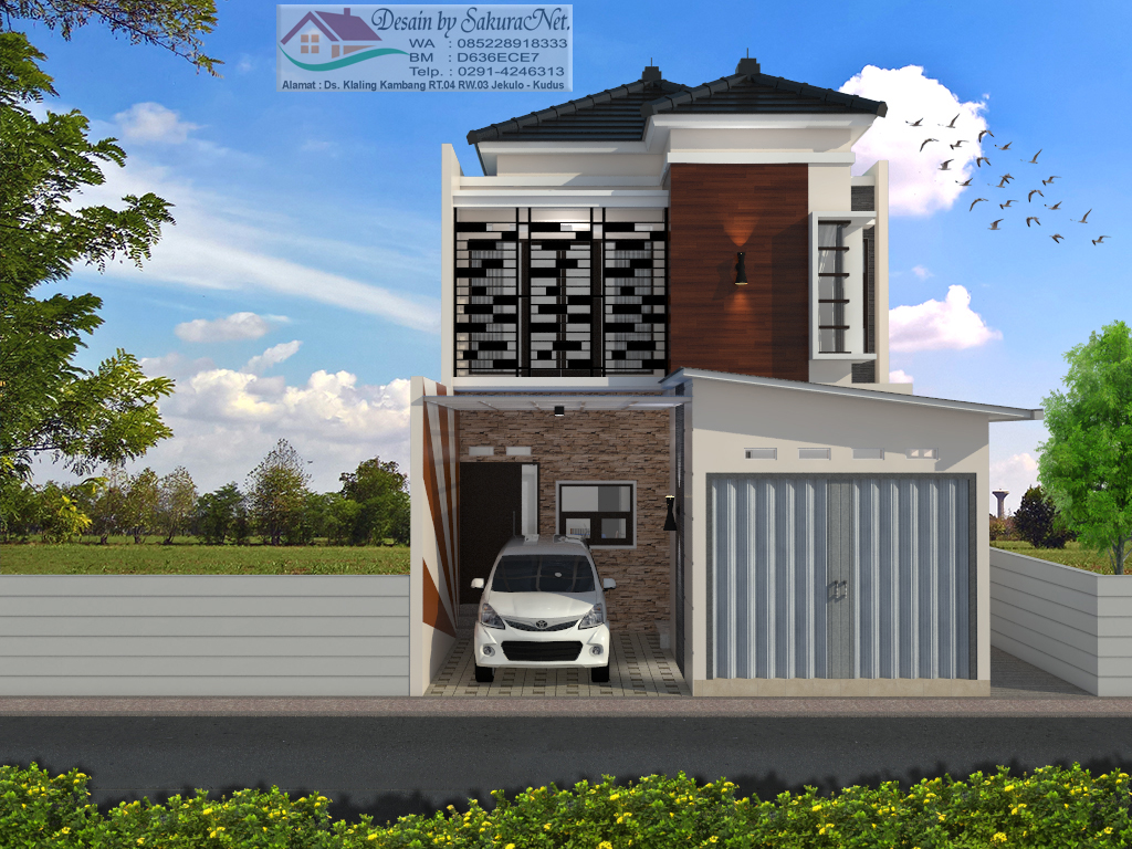 Desain 3D Rumah By SakuraNet Desain Rumah Minimalis L2 7x11