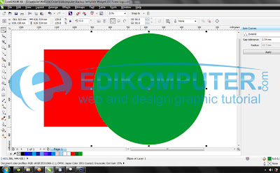 Cara membuat efek transparancy di CorelDraw X6