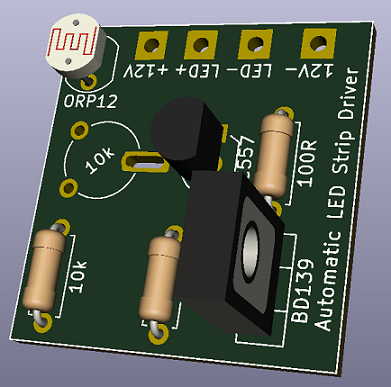 led şeridi sürücü pcb baskı şeması