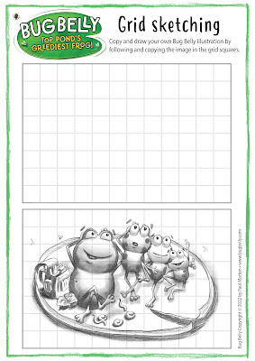 Bug Belly A4 resource sheet grid sketching