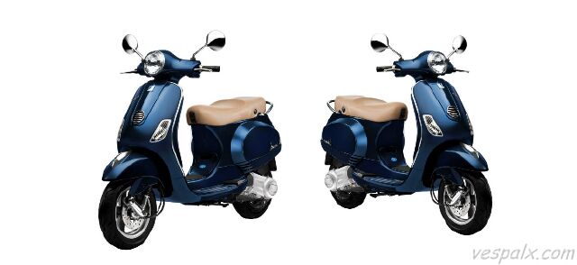 VESPA LX IE màu xanh đậm