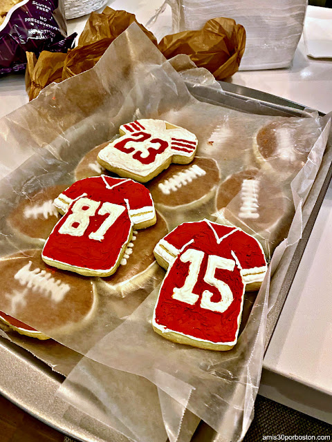 Dulces del Potluck de la Fiesta del la Super Bowl