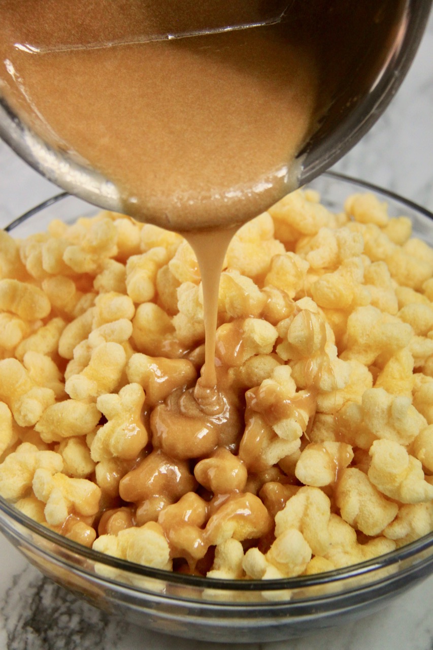 The Best Caramel Puff Corn - Recipe