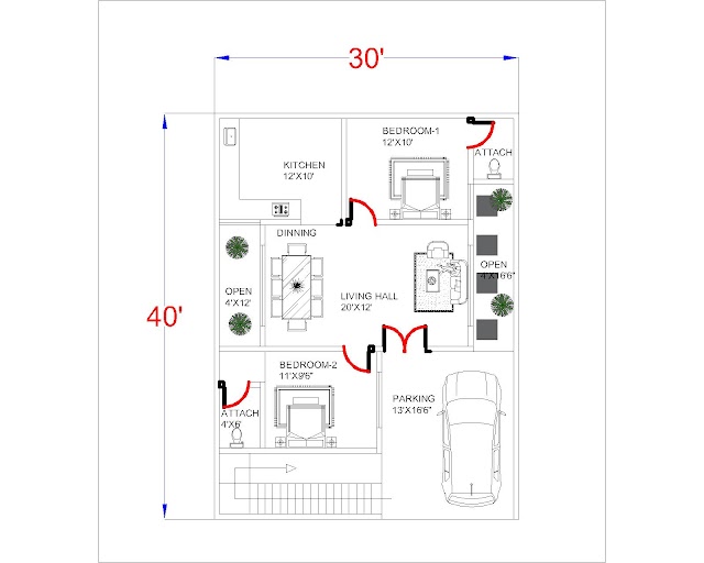 1200sqft house plans|30x40 house plans| 30 40 house plans|30*40 single floor house design| floor plan pdf |modern house design| 30x40 home plans| small home design