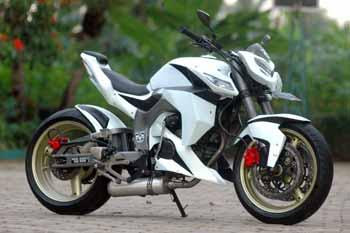 Modifikasi Honda Tiger warna putih