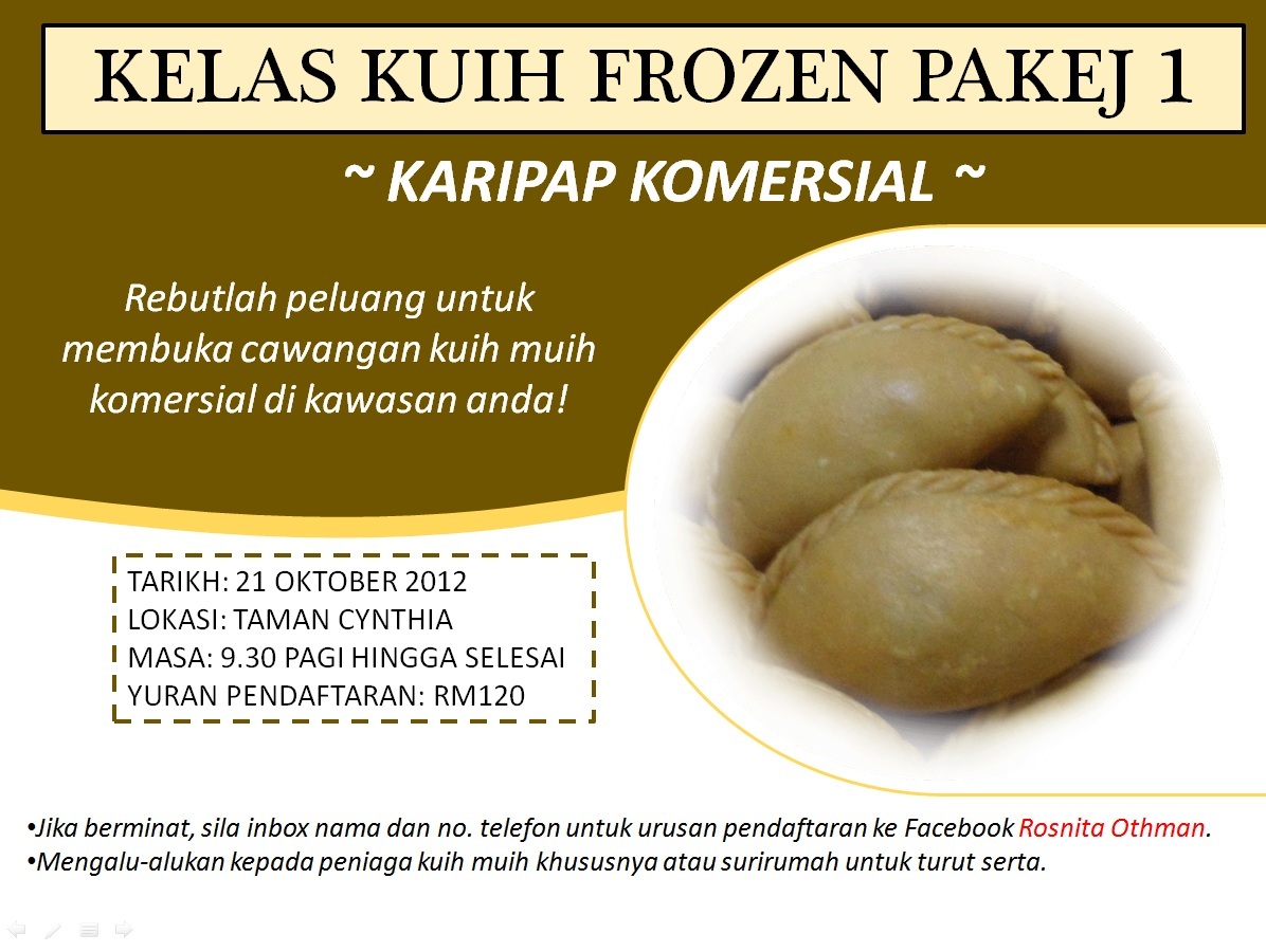 Aku.Zack Cakery: Kelas Aneka Kuih Frozen, Kelas Kuih Talam 