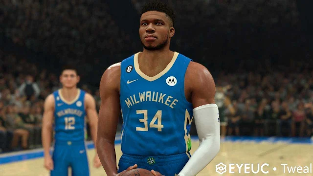 NBA 2K23 Giannis Antetokounmpo Cyberface