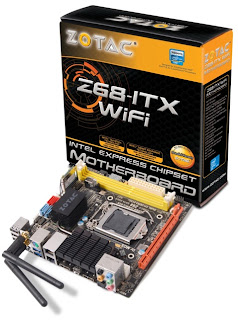 Mainboard Zotac Z68ITX-A-E WiFi Berbasis Chipset Intel Z68 Express