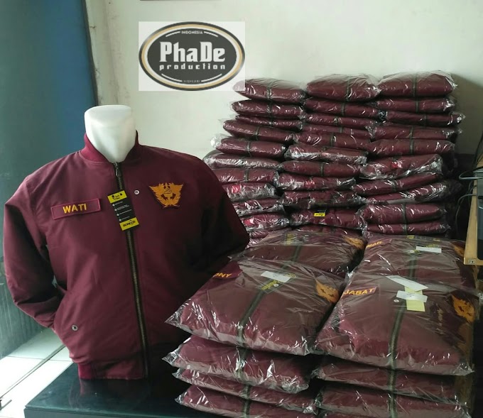 JAKET TASLAN MERAH MAROON BD.02 KPU TANJUNG PRIOK