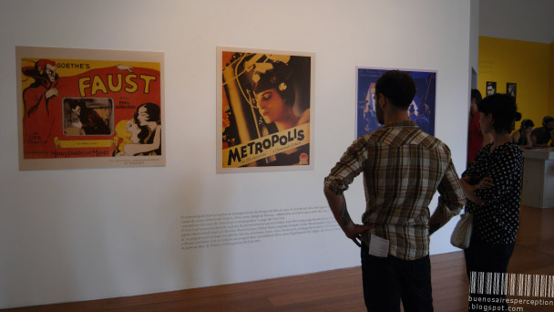 Old Cinema Posters at an Exhibition about the Amigos del Arte in the MALBA in Buenos Aires, Argentina