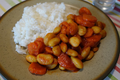 Mijoté de haricots blancs et carottes à la tomate