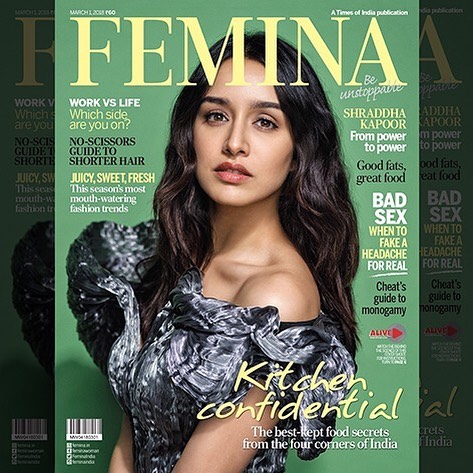 Shraddha Kapoor at Femina Magazine Cover