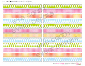 pastel drink flags, easter birthday drink flags, chevron drink flags