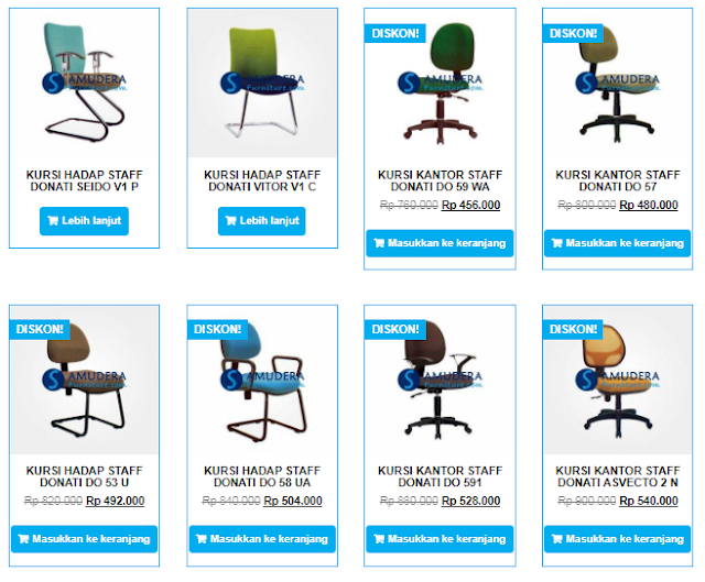 Harga Kursi kantor donati atau Office Chair Donati