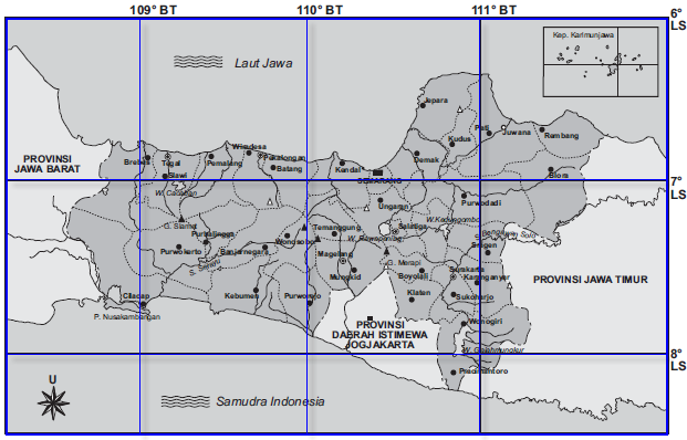 Peta Indonesia Peta Indonesia Lengkap Dengan Garis Lintang