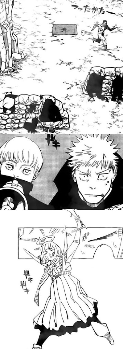 呪術廻戦 漫画 221話ネタバレ 天使 来栖華 狗巻棘 虎杖悠仁 Jujutsu Kaisen Chapter 221 JJK