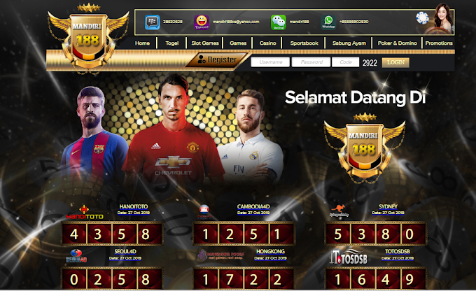 SITUS MANDIRI 188 - BANDAR TOGEL ONLINE TERPERCAYA