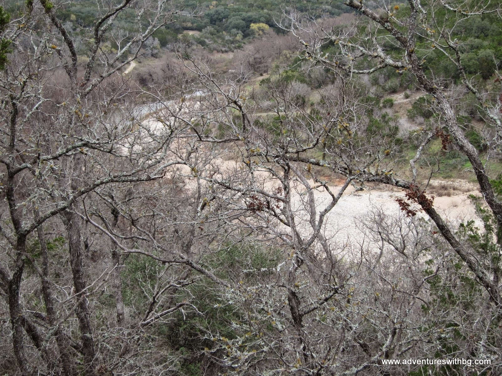 on the Wolf Mountain Trail at Pedernales Falls State Park