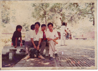 (dari kiri, Kasiman (alm), Sarno, Warsito, Sakijan, Mr.Chen Taiwan)