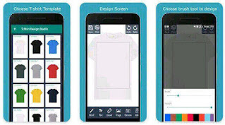 3. T Shirt Design Studio - 5 Aplikasi Desain Baju Terbaik di Android