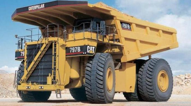 caterpillar truk yang besar di dunia