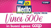 Logo  Vinci 500 euro in buoni spesa Coop con Merito