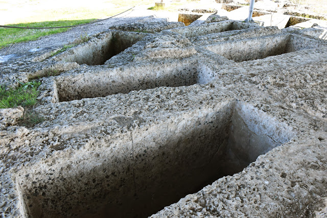 Messapian cemetery nucleus in the archeological park of Manduria