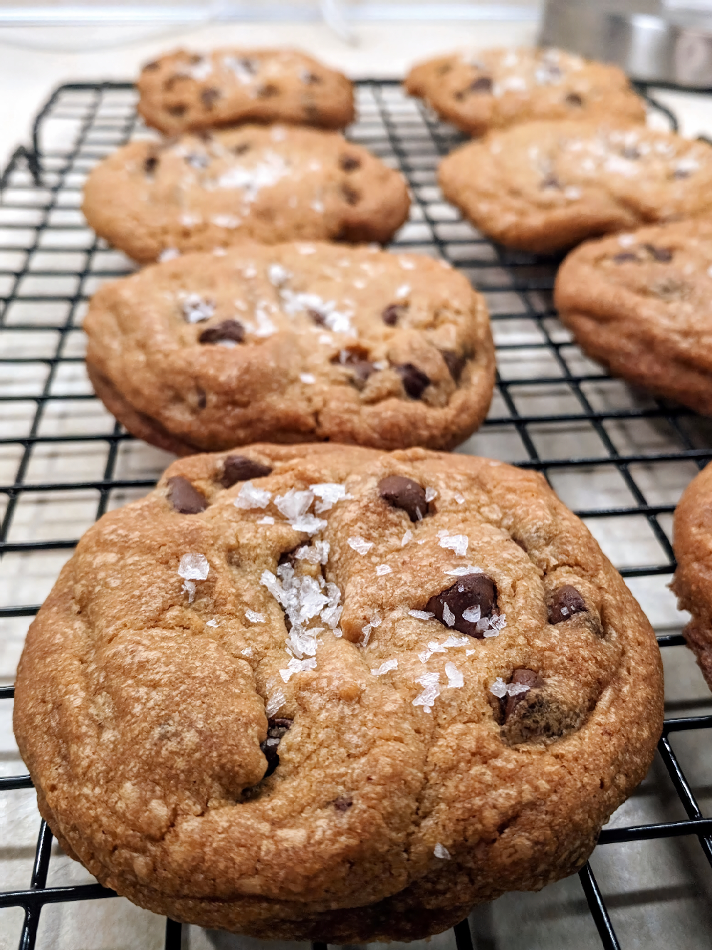 brown butter sea salt chocolate chip cookies from scratch