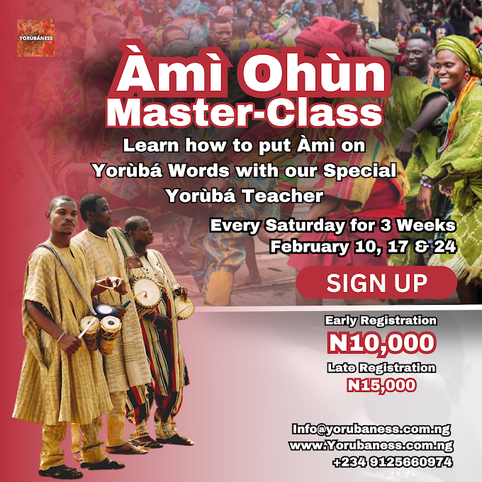 Join our Yorùbá Àmì Ohùn master class