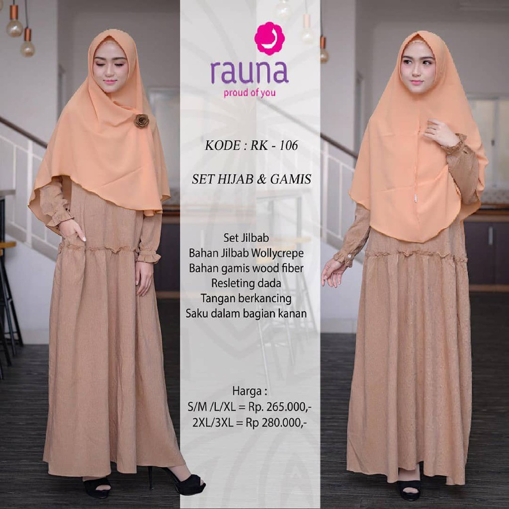 KOLEKSI GAMIS  RAUNA  TERBARU  RK 105 106 107 108