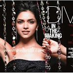 Deepika Padukone Wear Golden Dress On The Cover Of Cosmopolitan Magazine