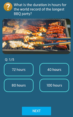 What is the duration in hours for the world record of the longest BBQ party?