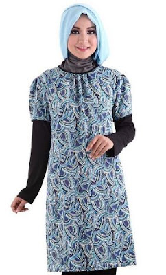 model baju batik muslim terbaru