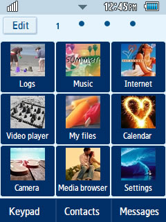 Other Summer Time Samsung Corby 2 Theme 1 Menu