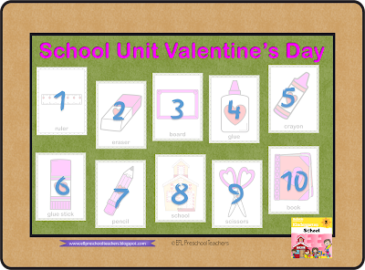 Valentine’s Day flashcards