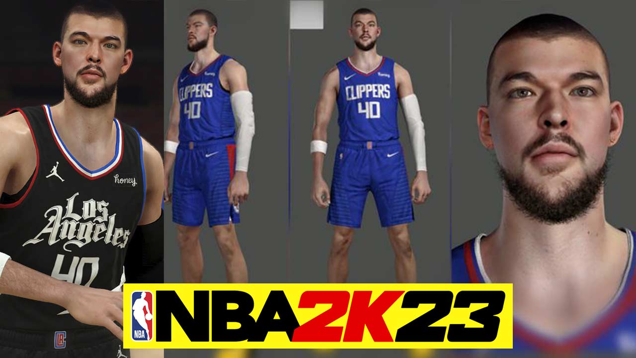 NBA 2K23 Ivica Zubac Cyberface & Body Update