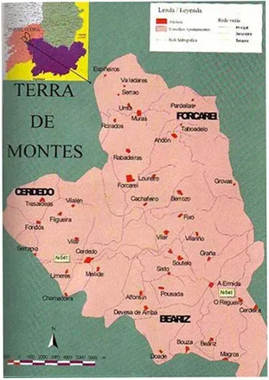 Mapa da Terra de Montes