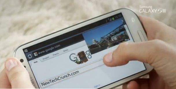 Samsung Galaxy s3 design features pop up screen