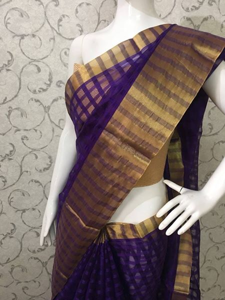 Kora cotton silk saree