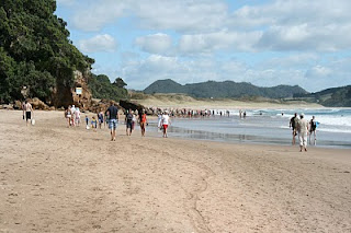 Hot water beach in nz