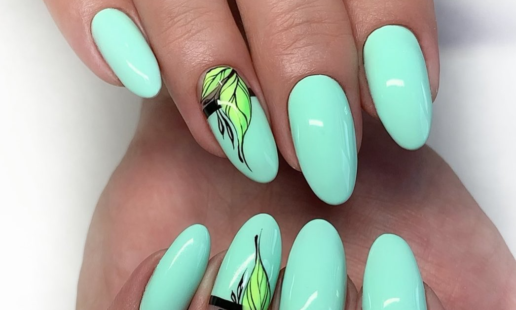 3. Simple Sage Green Nail Design - wide 10
