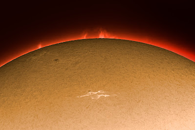 Protuberàncies i cromosfera solar  14/01/2022  13:28 UT