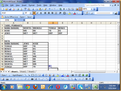 FUNGSI HLOOKUP 2