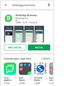 whatsapp for business dari google playstore