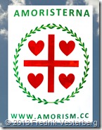 Amorism standar flagga på DSC01903 Moln himmel