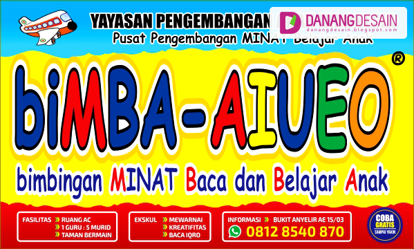 Contoh Desain Banner atau Spanduk Bimba AUIEO - Contoh 