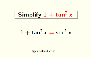 1+tan^2x Formula