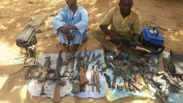  Photos: Troops arrest gun runner and arms manufacturers in Nasarawa State